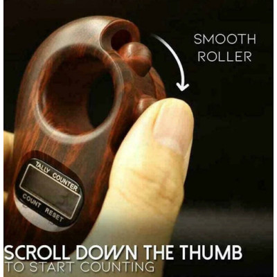 Tasbeeh Digital Rotating Beads Counter w/t Reset LED, Button & Battery change