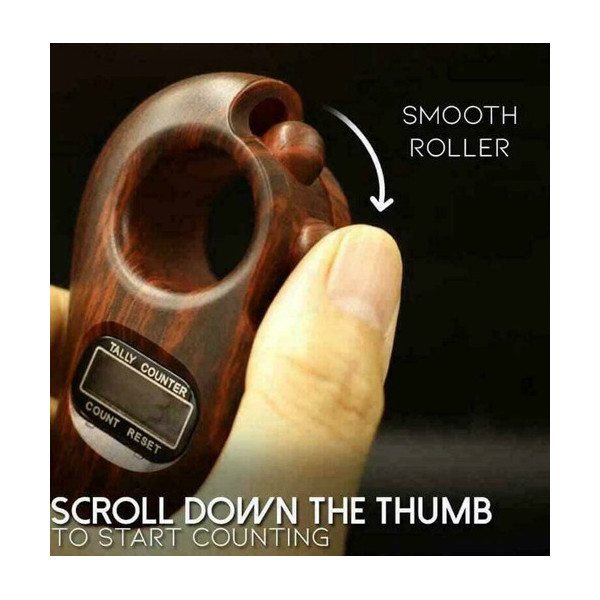 Tasbeeh Digital Rotating Beads Counter w/t Reset LED, Button & Battery change