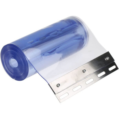 2mm Thick x 300mm Wide PVC Strip Curtain Set with Hanging rail