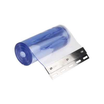 2mm Thick x 300mm Wide PVC Strip Curtain Set with Hanging rail