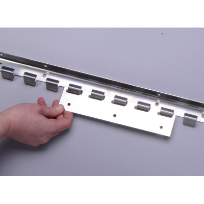 2mm Thick x 300mm Wide PVC Strip Curtain Set with Hanging rail