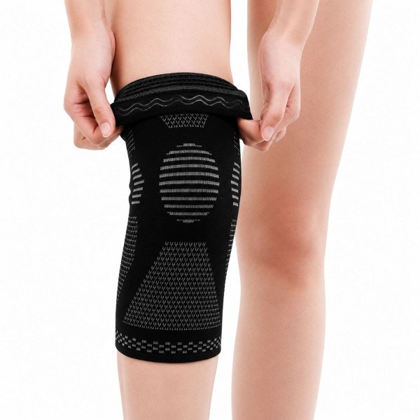 Knee Compression Sleeve with Anti-Slip Silicone Grip